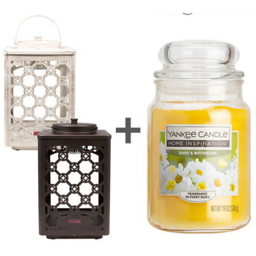 양키캔들 홈인스퍼레이션 캔들 538g + 가든랜턴 캔들워머