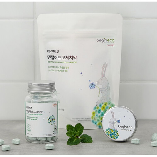 성원제약  비긴에코 덴탈허브 고체치약 60정 + 150정