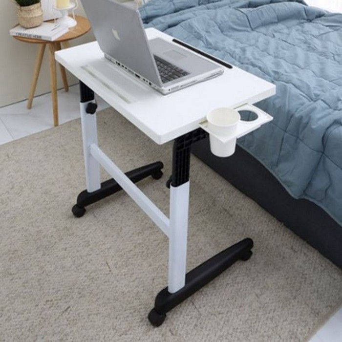 이반가구 스콜 높이 각도조절 이동형 사이드테이블