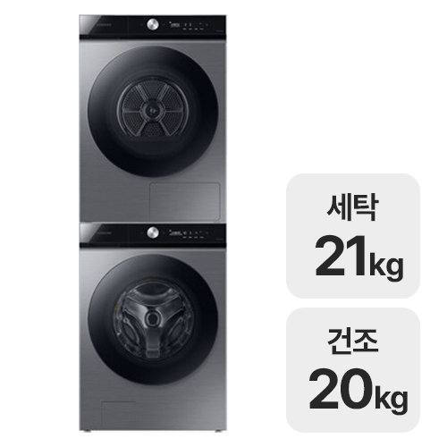 삼성전자 비스포크 AI WF21B6400KP + DV20B8720BP