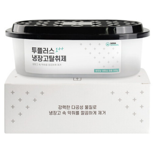 엘앤에스 소다스쿨 투플러스 냉장고탈취제 300g