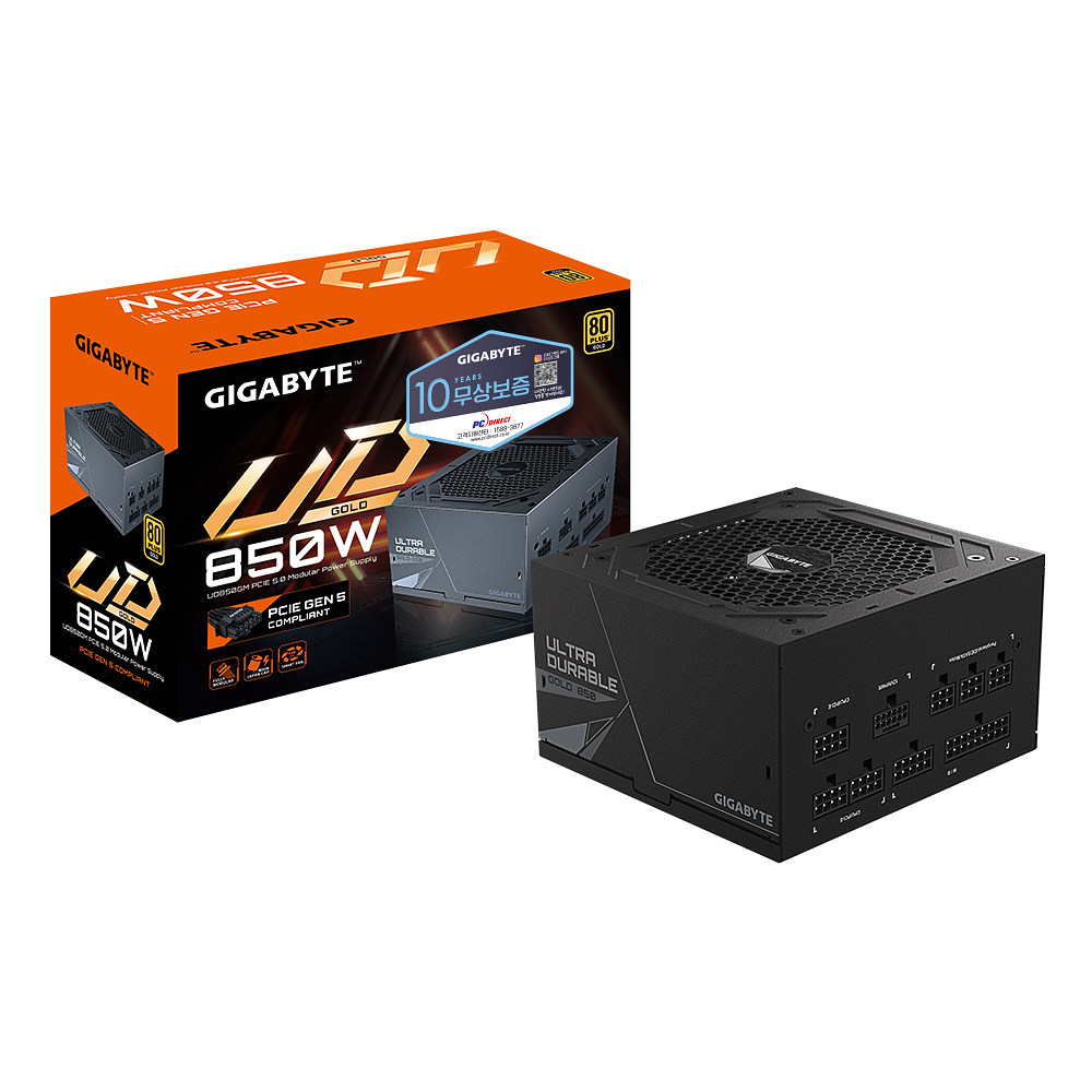 GIGABYTE  UD850GM PG5 80PLUS골드 풀모듈러 ATX3.0 피씨디렉트