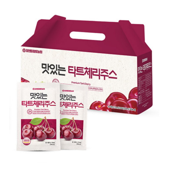 참앤들황토농원 맛있는 타트체리주스 70ml 30포