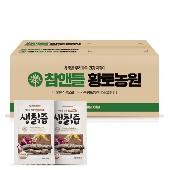 참앤들황토농원 생칡즙 100ml 100포