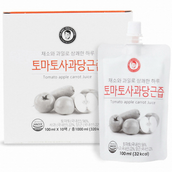 김재식헬스푸드 토마토 사과 당근즙 100ml 10포
