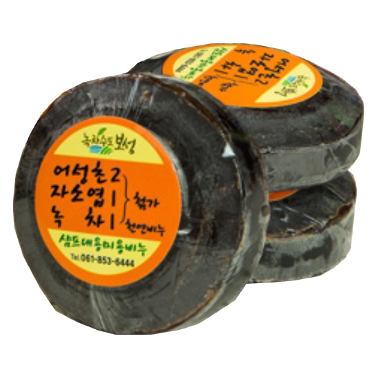 보성운림녹차 어성초 자소엽 녹차 헤어비누 100g