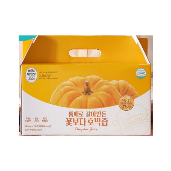 유기농마루 통째로 갈아만든 꽃보다 호박즙 90ml 30포