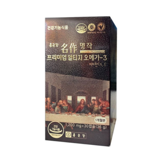 종근당건강 명작 프리미엄 알티지 오메가3 30캡슐