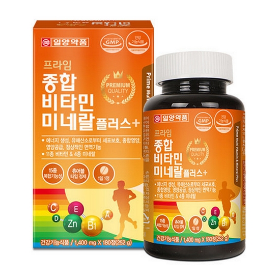 일양약품 프라임 종합비타민 미네랄 플러스 180정