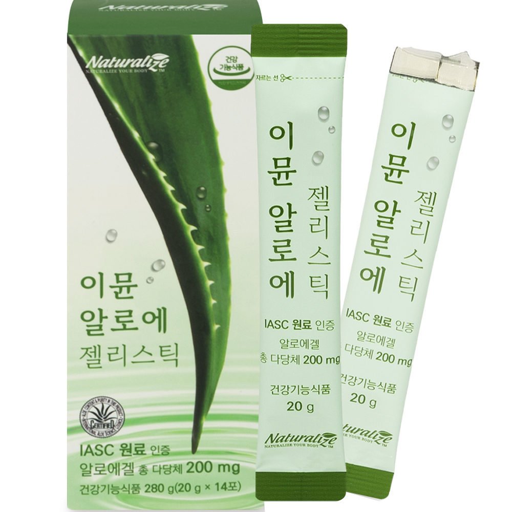 네추럴라이즈 이뮨 알로에 젤리스틱 14포