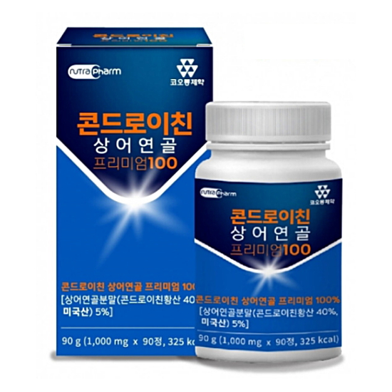코오롱제약 콘드로이친 상어연골 프리미엄 100 90정