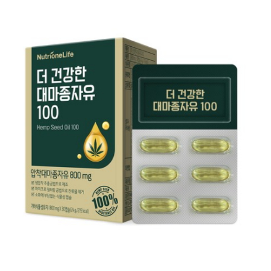 뉴트리원 더 건강한 대마종자유 100 30캡슐