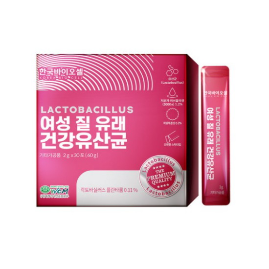 한국바이오셀 여성 질 유래 건강유산균 30포