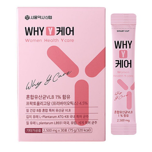 서울약사신협 WHY Y케어 질 유래 유산균 30포