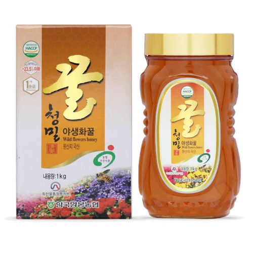한국양봉농협 청밀 야생화꿀 1kg (병)