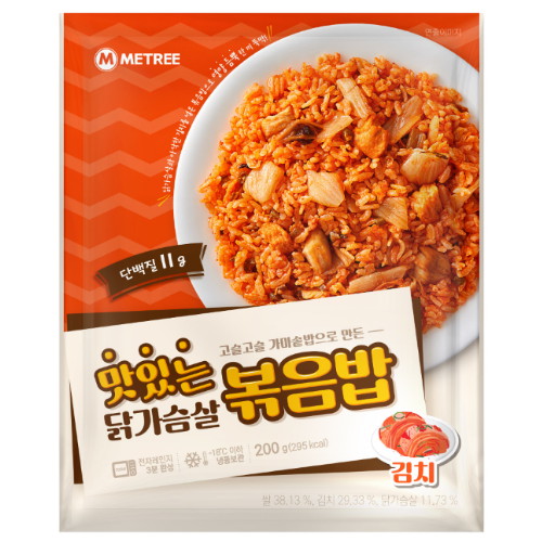 미트리  맛있는 닭가슴살볶음밥 김치 200g