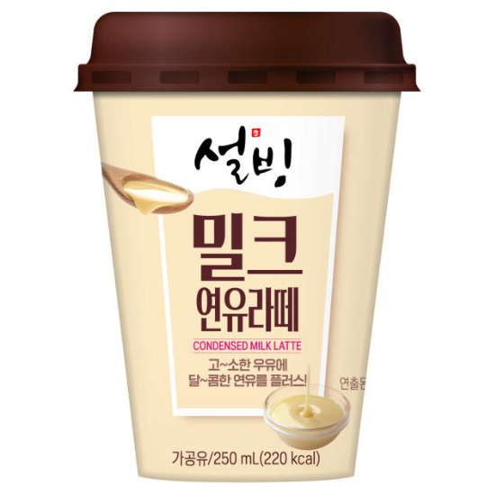 서울에프엔비 설빙 밀크 연유라떼 250ml