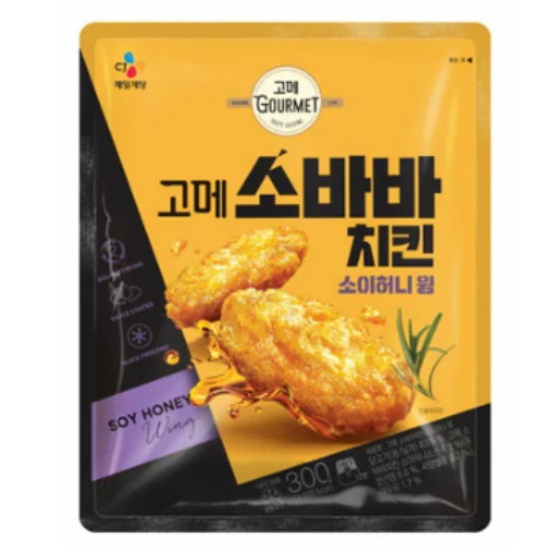 CJ제일제당 고메 소바바치킨 소이허니 윙 300g