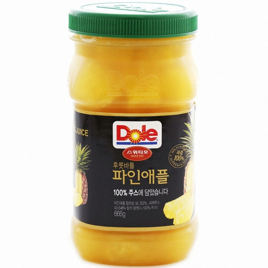 돌(Dole) Dole 후룻바틀 파인애플 666g