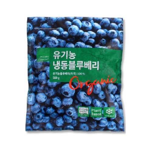 딜라잇가든  유기농 냉동 아이스 블루베리 500g
