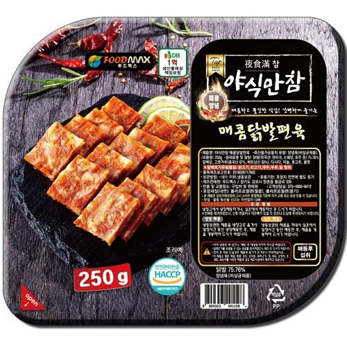 푸드맥스  매콤닭발편육 250g