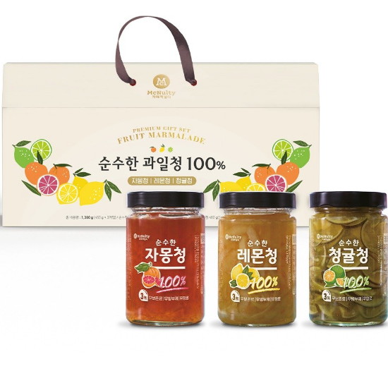 한국맥널티  순수한 과일청 100% 선물세트