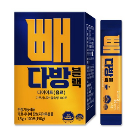 순수식품 빼다방 블랙 다이어트 커피 100포