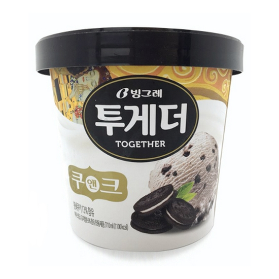 빙그레  투게더 쿠앤크 710ml