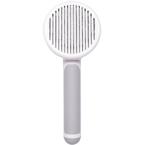 트윙클펫 반려동물 원터치 브러쉬 그레이