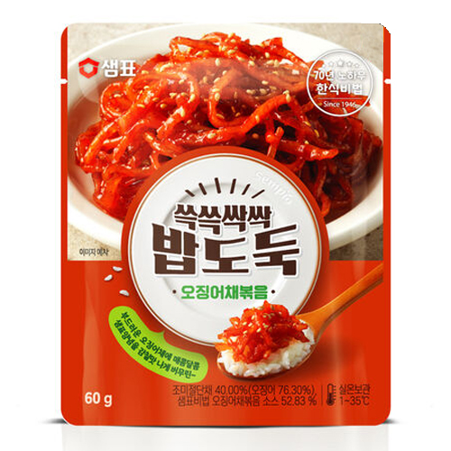 샘표식품  쓱쓱싹싹 밥도둑 오징어채볶음 60g