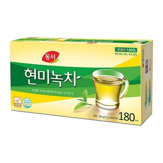 동서식품  동서 현미녹차 180T