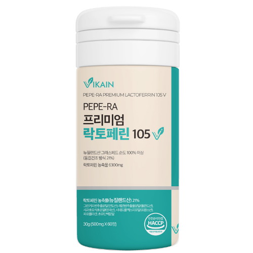비카인 PEPE-RA 프리미엄 락토페린 105V 60정