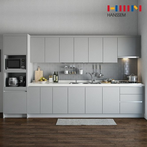 한샘  밀란200 모노그레이 ㅡ자 키큰장형