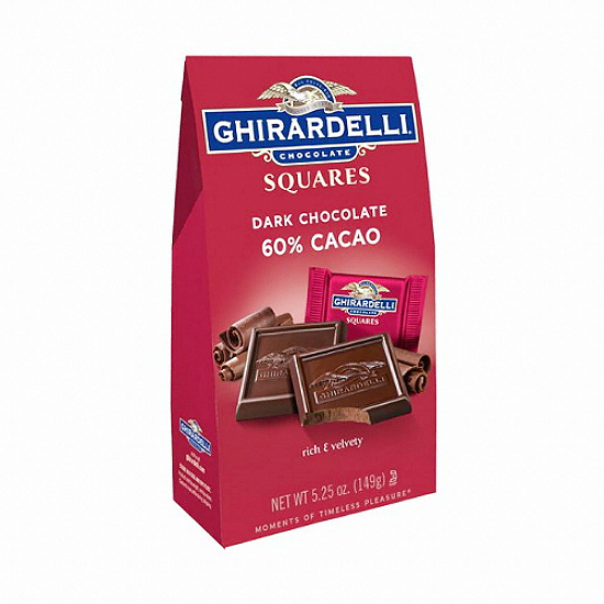 기라델리  인텐스 다크 초콜릿 60% 카카오 스퀘어 149g (해외)