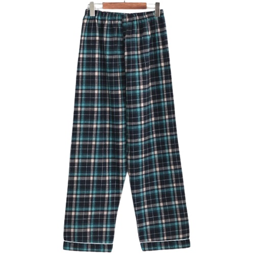 버블돌 미로 체크 파자마 바지