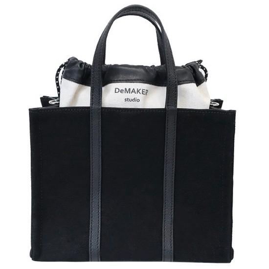  드메이커 New vase mini bag-canvas (black)