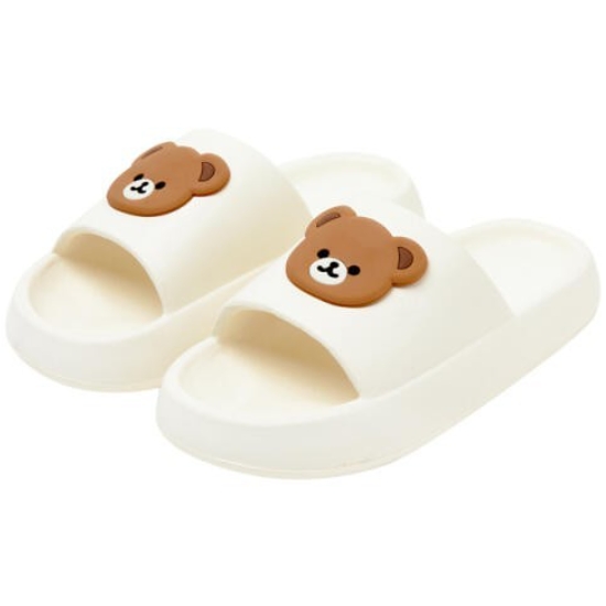아트박스 폼폼 슬리퍼 (화이트 곰)