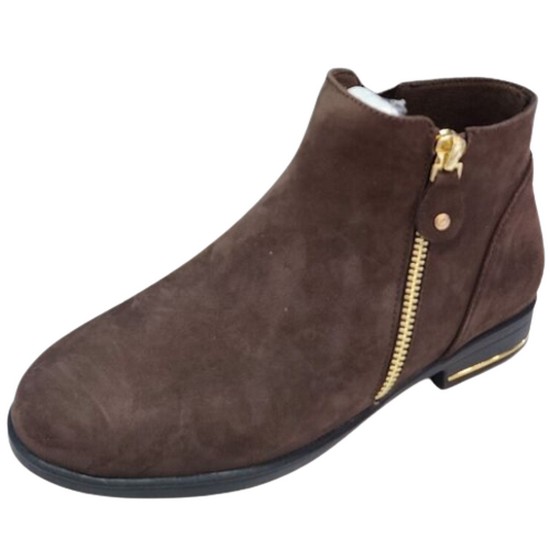 소다 사이드지퍼장식 앵클부츠 FLB204GN20