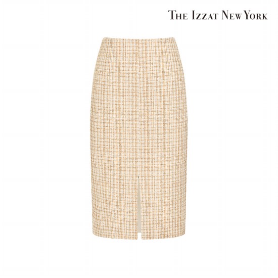 더아이잗(TheIzzat) H라인 슬릿 트위드 스커트 IN2P0SK04