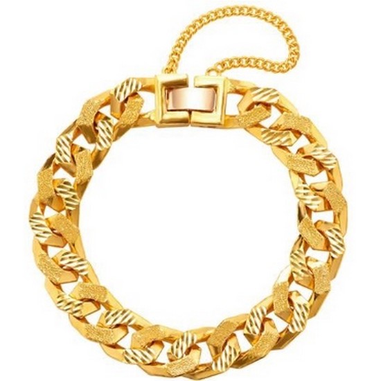 한국금다이아몬드  여자 체인 팔찌 컷팅 팔각 37.5g