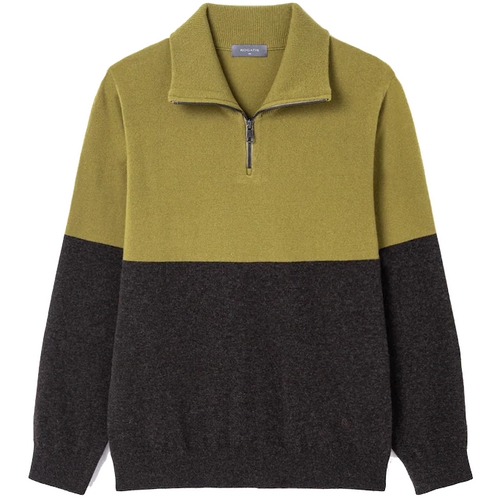 로가디스 블록 캐시미어 혼방 반집업 스웨터_RY2951P52G