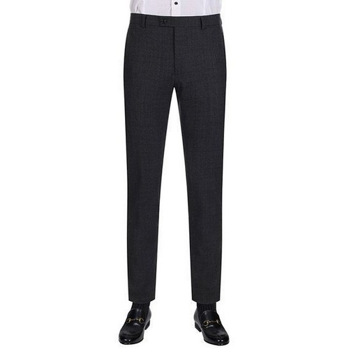 지오지아 크레이프 조직 글렌체크 정장팬츠_ABA4SP1203