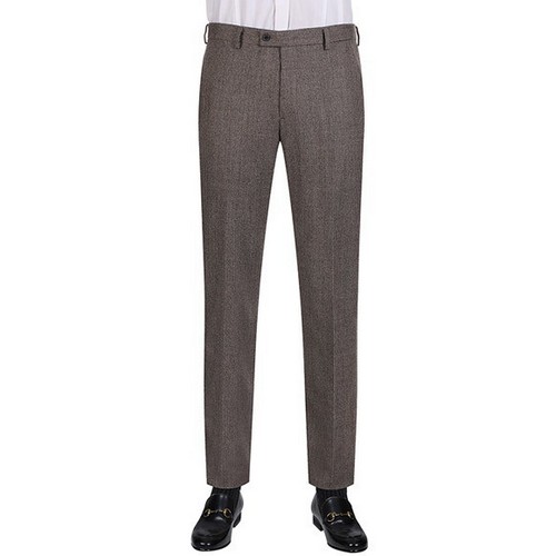 지오지아 남성 컴포트 스트레치 브라운 정장팬츠_ACA4SP1403