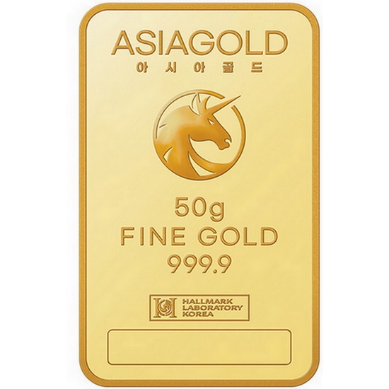 아시아골드  골드바 50g