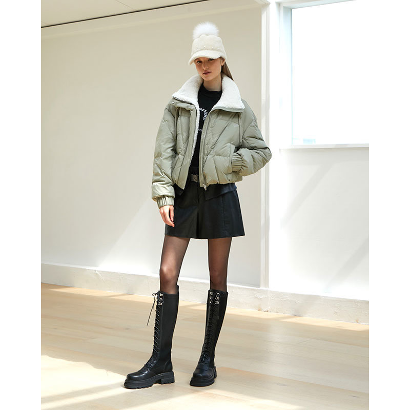 에고이스트 레터링 프린트 다운 점퍼 EN4NZ962