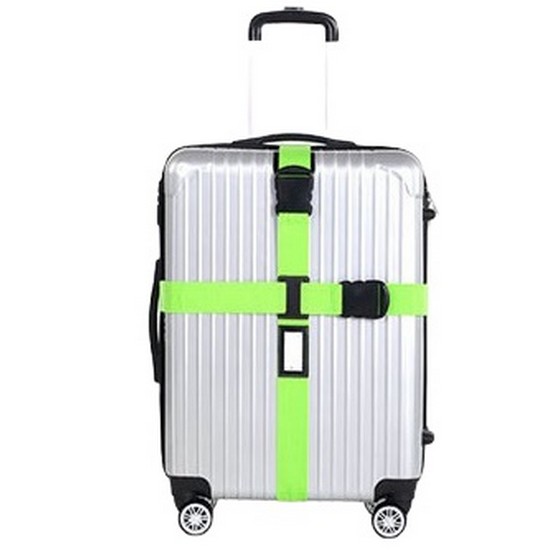 모노폴리 여행용 캐리어가방 보호 잠금 크로스벨트 (그린)