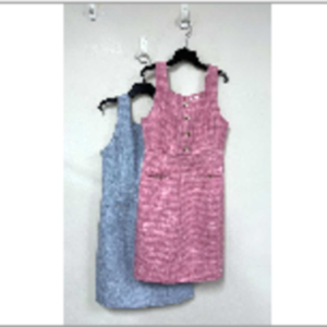 플라스틱아일랜드 트위드 슬리브리스 원피스 PP1WO264