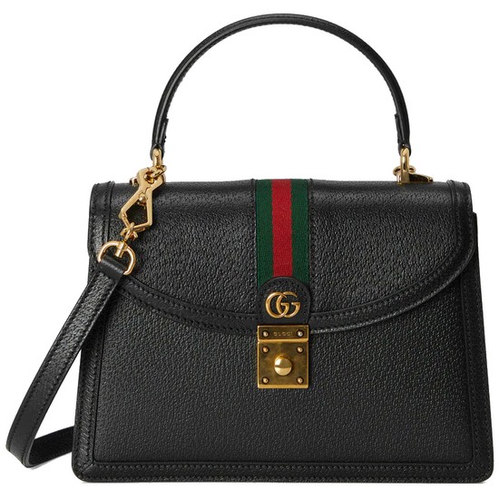 구찌 오피디아 웹 디테일의 스몰 탑 핸들 백 651055 DJ2DX 1060