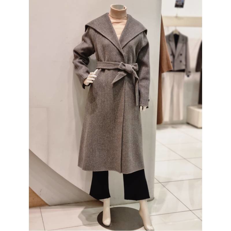 더아이잗(TheIzzat) 여성 캐시미어 헤링본 코트 IMBA0CT15