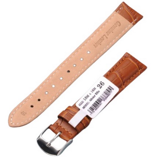 에펠티토 송아지가죽 시계줄 18mm (라이트브라운)
